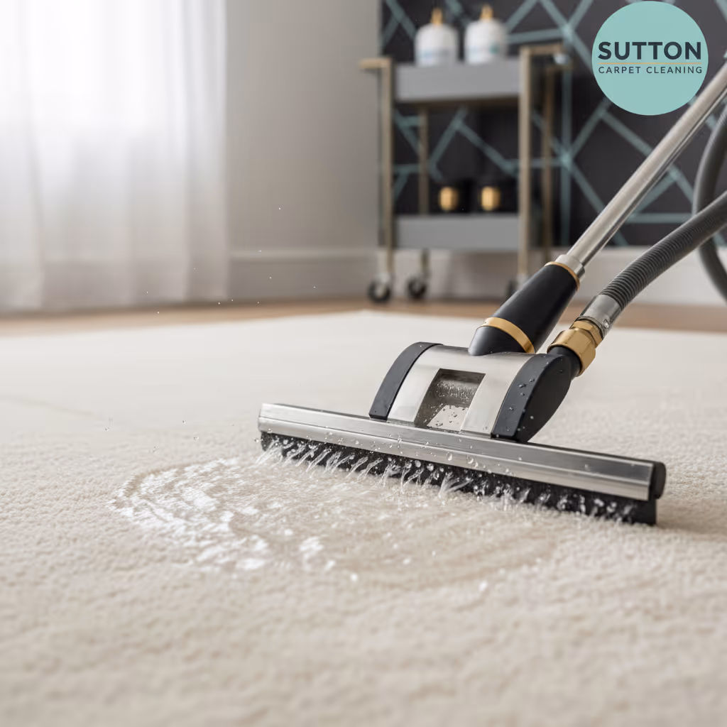 Clean pristine living room carpet