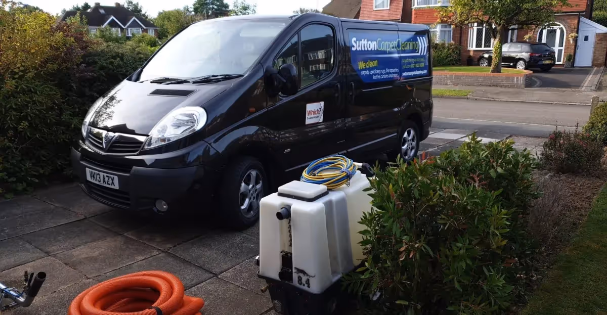 Sutton Carpet Cleaning company van ready for local service