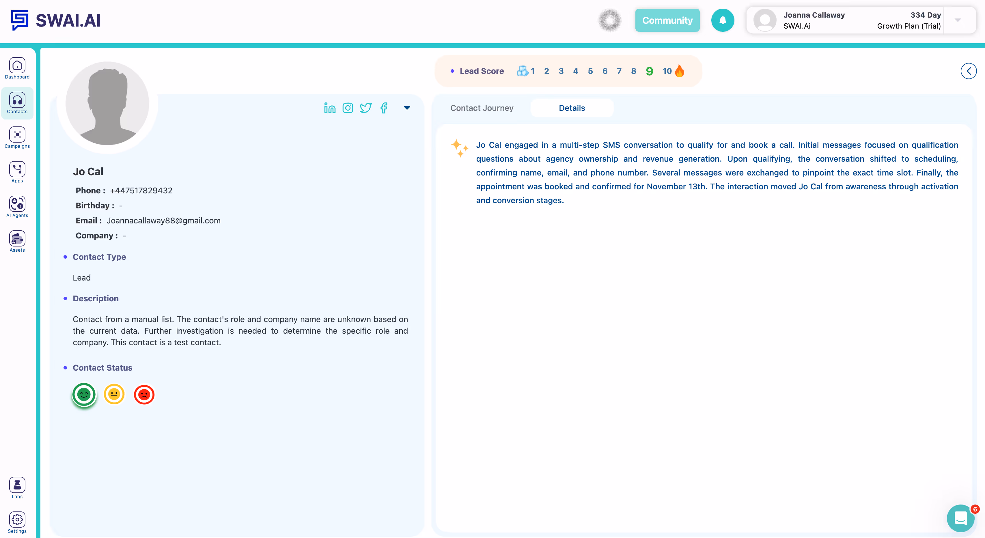 AI Prospecting automated pipeline dashboard