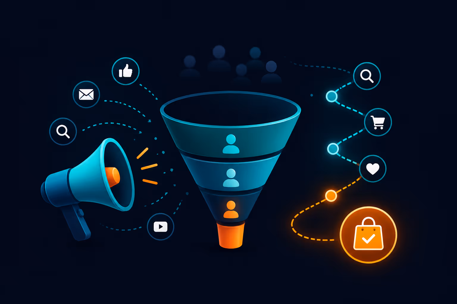 Build demand marketing campaign illustration